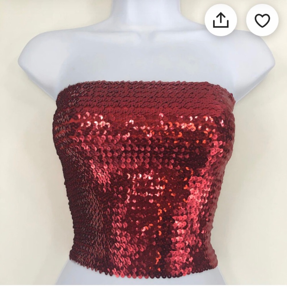 Sequin tube top